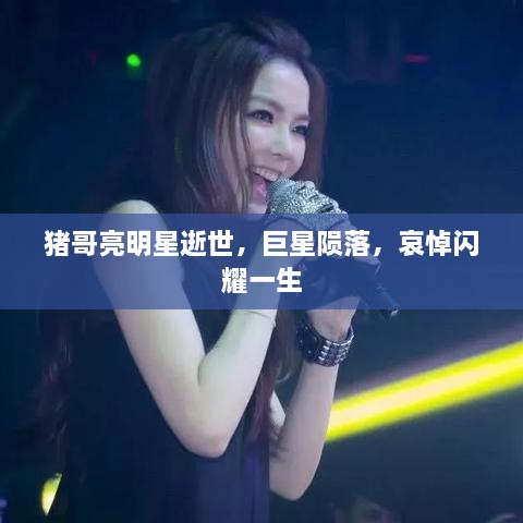 豬哥亮明星逝世，巨星隕落，哀悼閃耀一生