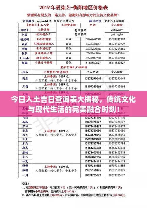 今日入土吉日查詢表大揭秘，傳統(tǒng)文化與現(xiàn)代生活的完美融合時(shí)刻！