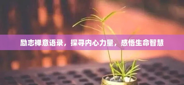 勵(lì)志禪意語錄，探尋內(nèi)心力量，感悟生命智慧