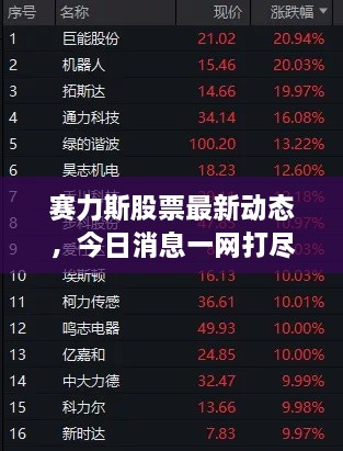賽力斯股票最新動態(tài)，今日消息一網(wǎng)打盡！