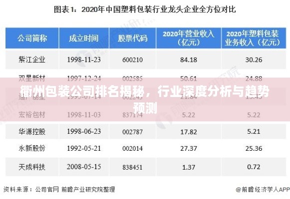 衢州包裝公司排名揭秘，行業(yè)深度分析與趨勢(shì)預(yù)測(cè)