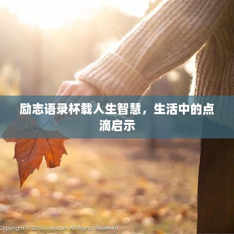 勵(lì)志語錄杯載人生智慧，生活中的點(diǎn)滴啟示